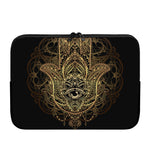 Spiritual Hamsa Hand Of Fatima Print Laptop Sleeve
