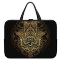 Spiritual Hamsa Hand Of Fatima Print Laptop Sleeve With Handle