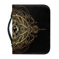 Spiritual Hamsa Hand Of Fatima Print Leather Bible Cover