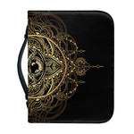 Spiritual Hamsa Hand Of Fatima Print Leather Bible Cover