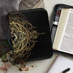 Spiritual Hamsa Hand Of Fatima Print Leather Bible Cover