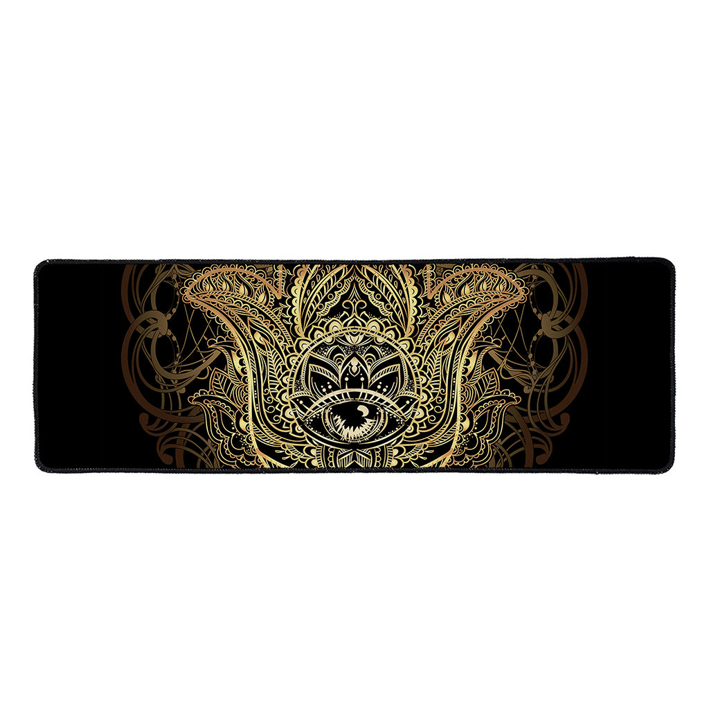 Spiritual Hamsa Hand Of Fatima Print Long Kitchen Mat