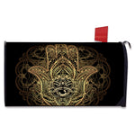 Spiritual Hamsa Hand Of Fatima Print Mailbox Cover
