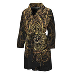 Spiritual Hamsa Hand Of Fatima Print Men's Bathrobe