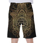 Spiritual Hamsa Hand Of Fatima Print Men's Beach Shorts