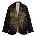 Spiritual Hamsa Hand Of Fatima Print Men's Blazer