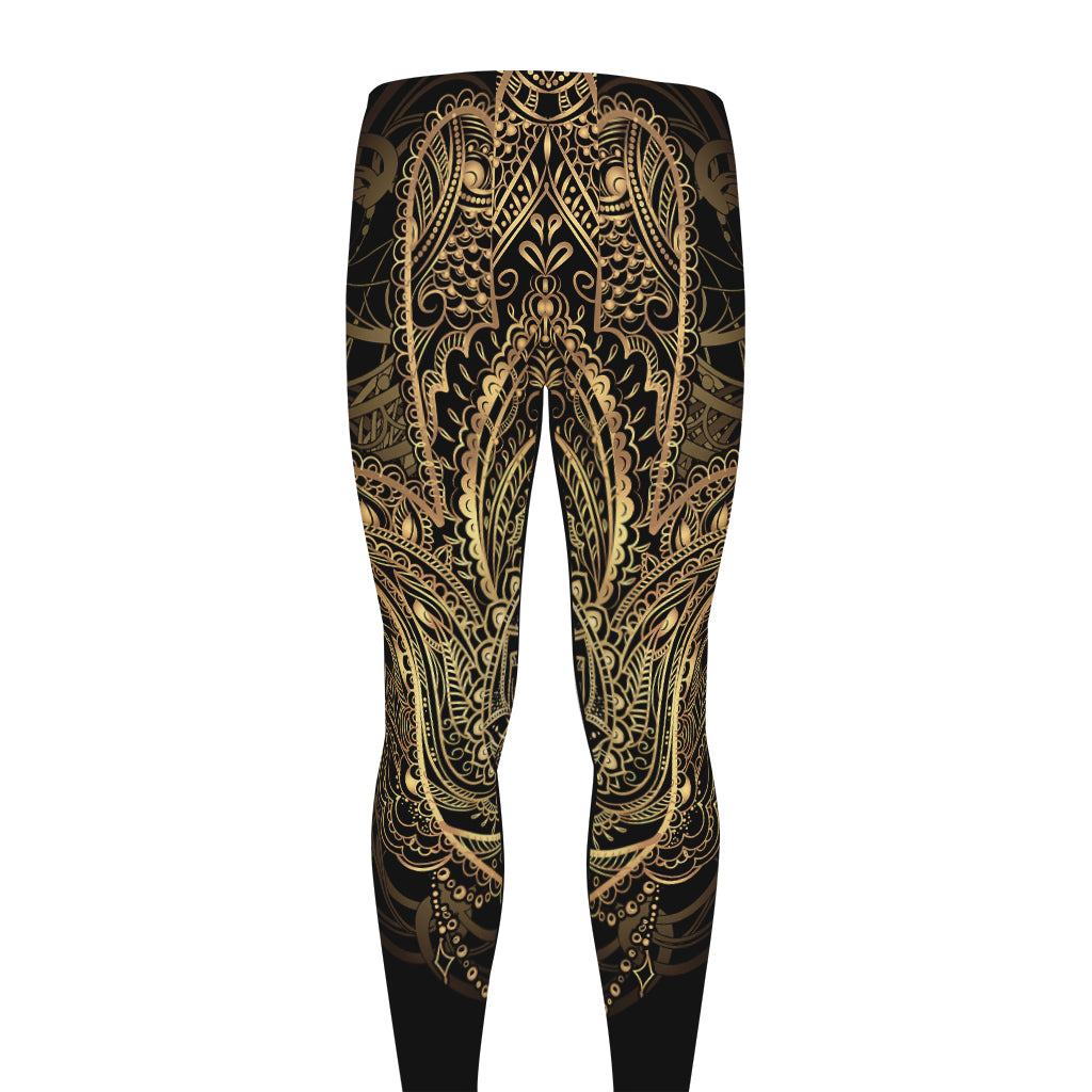 Spiritual Hamsa Hand Of Fatima Print Men's leggings