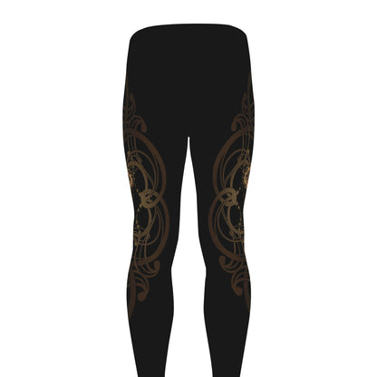 Spiritual Hamsa Hand Of Fatima Print Men's leggings