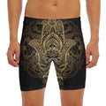 Spiritual Hamsa Hand Of Fatima Print Men's Long Boxer Briefs