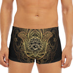 Spiritual Hamsa Hand Of Fatima Print Men's Short Boxer Briefs