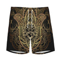 Spiritual Hamsa Hand Of Fatima Print Men's Athletic Shorts