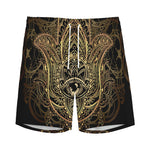 Spiritual Hamsa Hand Of Fatima Print Men's Sports Shorts