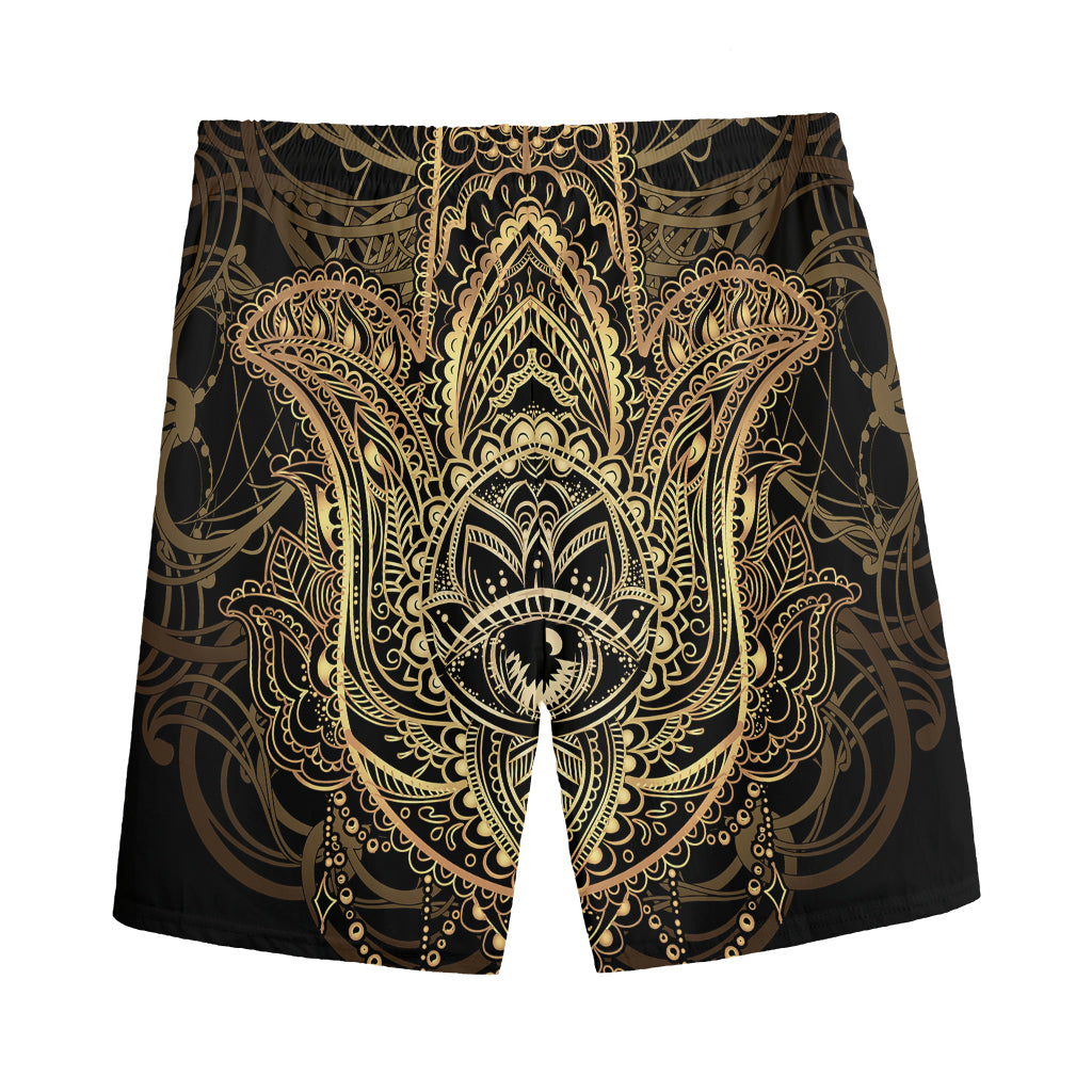 Spiritual Hamsa Hand Of Fatima Print Men's Sports Shorts