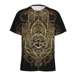 Spiritual Hamsa Hand Of Fatima Print Men's Sports T-Shirt
