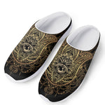 Spiritual Hamsa Hand Of Fatima Print Mesh Casual Shoes