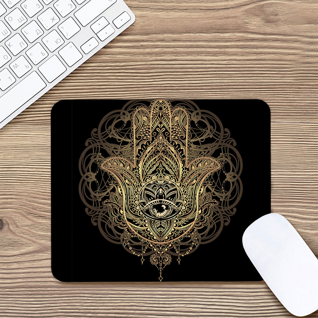 Spiritual Hamsa Hand Of Fatima Print Mouse Pad