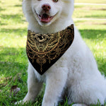 Spiritual Hamsa Hand Of Fatima Print Over The Collar Dog Bandana