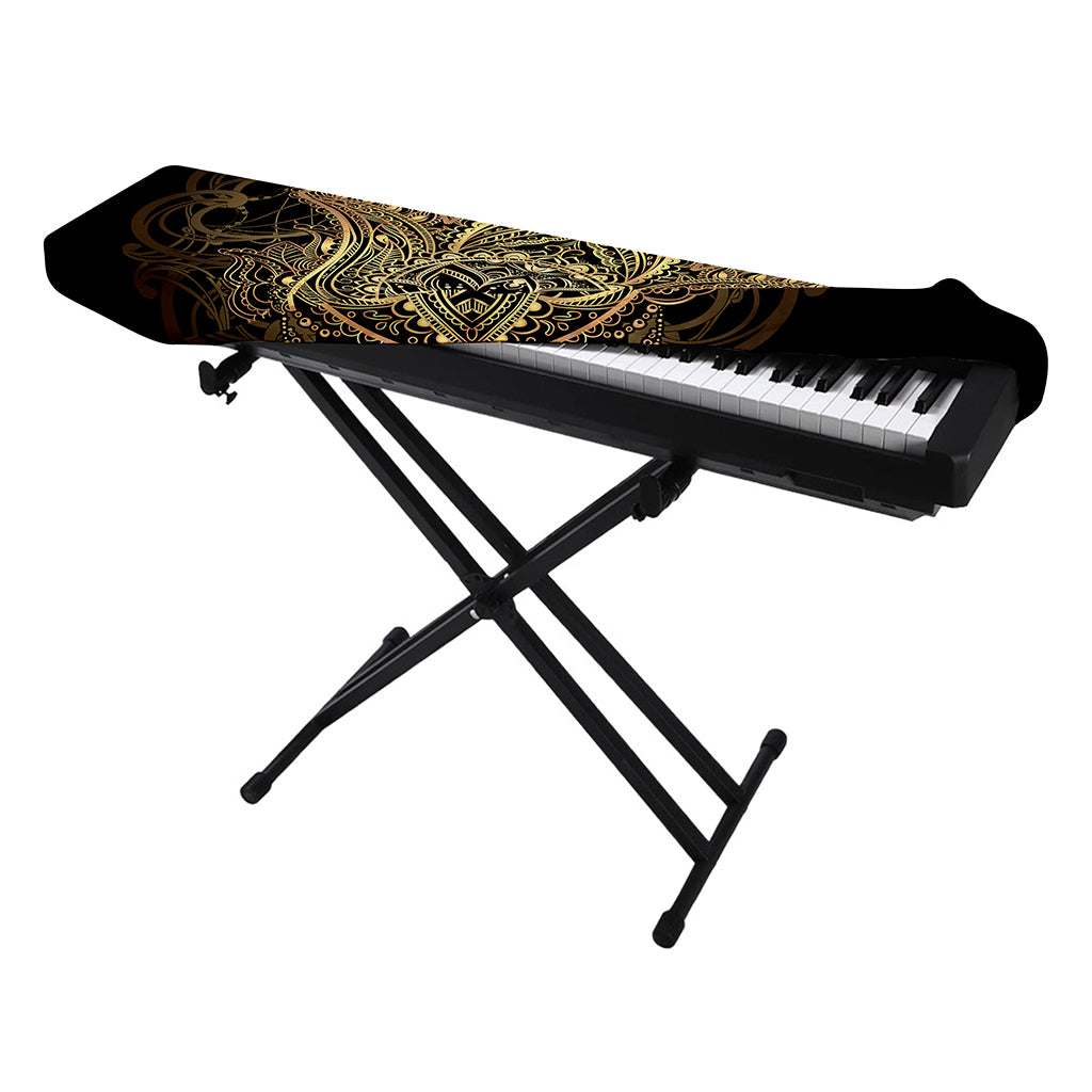 Spiritual Hamsa Hand Of Fatima Print Piano Keyboard Cover