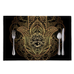Spiritual Hamsa Hand Of Fatima Print Placemat