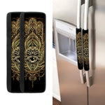Spiritual Hamsa Hand Of Fatima Print Refrigerator Handle Covers