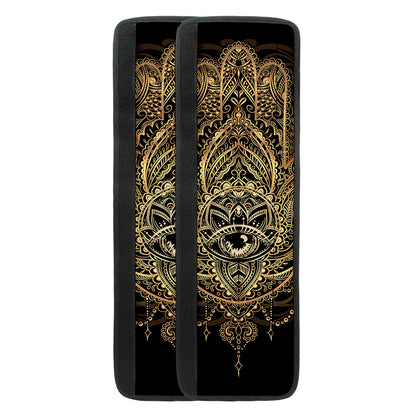 Spiritual Hamsa Hand Of Fatima Print Refrigerator Handle Covers