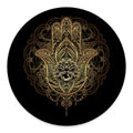 Spiritual Hamsa Hand Of Fatima Print Round Floor Mat
