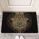 Spiritual Hamsa Hand Of Fatima Print Rubber Doormat