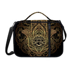 Spiritual Hamsa Hand Of Fatima Print Shoulder Strap Bible Bag