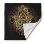 Spiritual Hamsa Hand Of Fatima Print Silk Bandana