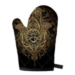 Spiritual Hamsa Hand Of Fatima Print Single Oven Mitt
