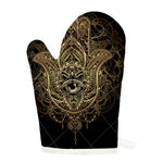 Spiritual Hamsa Hand Of Fatima Print Single Oven Mitt