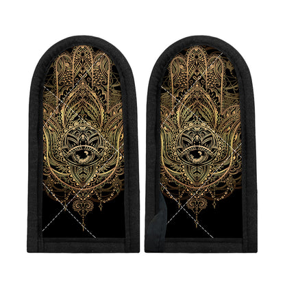 Spiritual Hamsa Hand Of Fatima Print Skillet Handle Cover