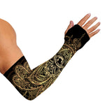 Spiritual Hamsa Hand Of Fatima Print Sun Protection Arm Sleeves