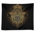 Spiritual Hamsa Hand Of Fatima Print Tapestry