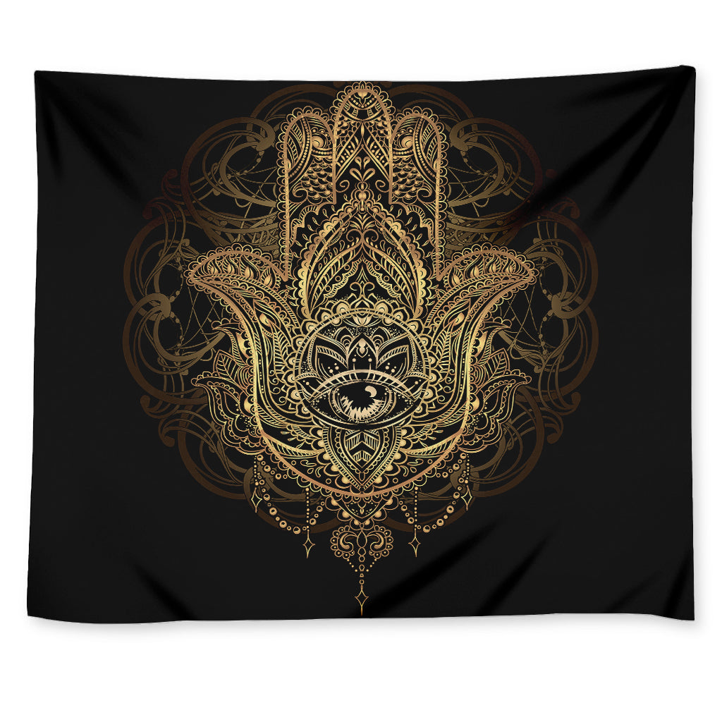 Spiritual Hamsa Hand Of Fatima Print Tapestry