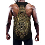 Spiritual Hamsa Hand Of Fatima Print Training Tank Top