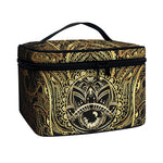 Spiritual Hamsa Hand Of Fatima Print Travel Makeup Bag