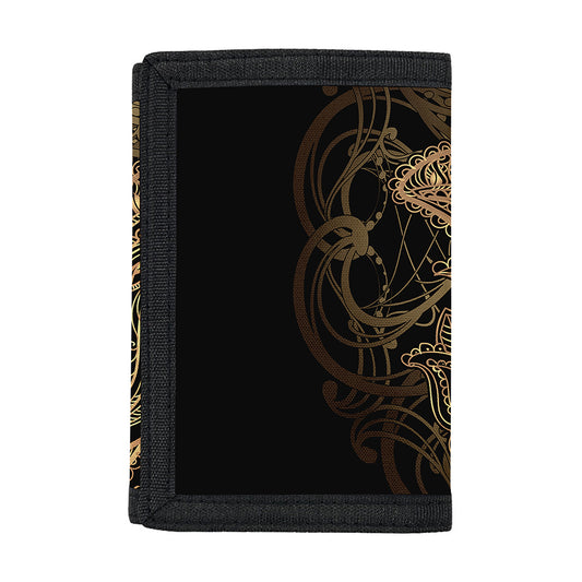 Spiritual Hamsa Hand Of Fatima Print Trifold Wallet
