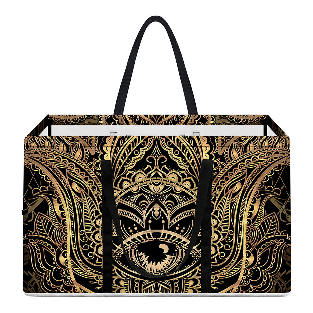 Spiritual Hamsa Hand Of Fatima Print Utility Tote Bag