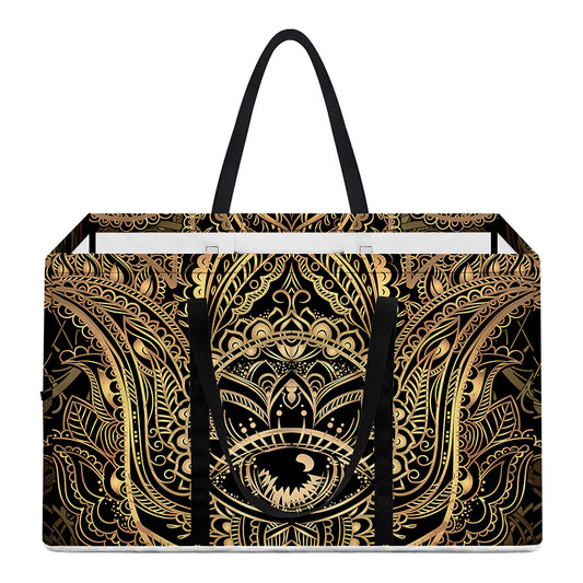 Spiritual Hamsa Hand Of Fatima Print Utility Tote Bag
