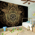 Spiritual Hamsa Hand Of Fatima Print Wall Sticker