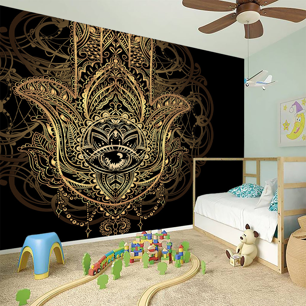 Spiritual Hamsa Hand Of Fatima Print Wall Sticker