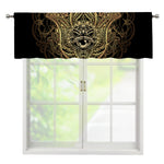 Spiritual Hamsa Hand Of Fatima Print Window Valance