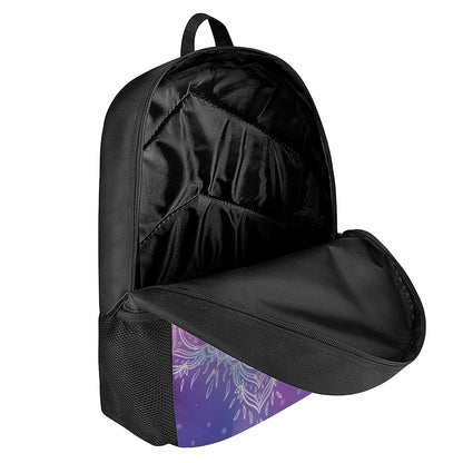 Spiritual Om Mandala Print 17 Inch Backpack