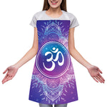 Spiritual Om Mandala Print Adjustable Apron