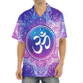 Spiritual Om Mandala Print Aloha Shirt