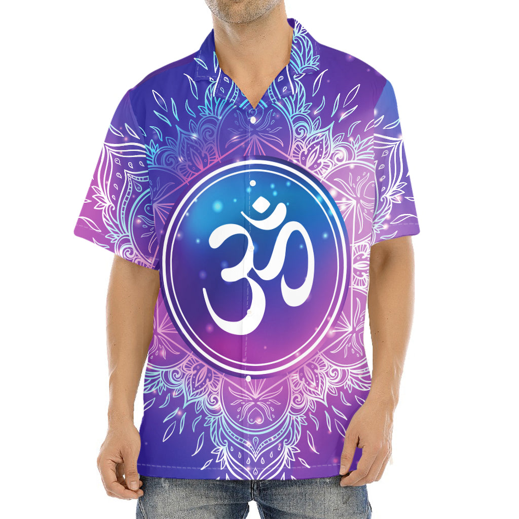 Spiritual Om Mandala Print Aloha Shirt