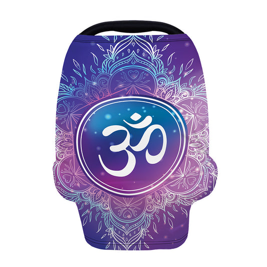 Spiritual Om Mandala Print Baby Seat Cover