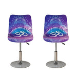 Spiritual Om Mandala Print Bar Stool Covers