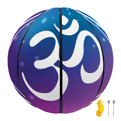 Spiritual Om Mandala Print Basketball